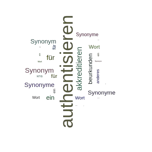 Ein anderes Wort für authentisieren - Synonym authentisieren