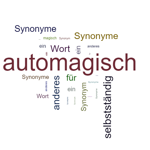 Ein anderes Wort für automagisch - Synonym automagisch