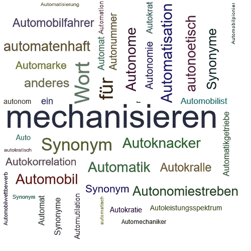 Ein anderes Wort für automatisieren - Synonym automatisieren
