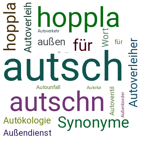 Ein anderes Wort für autsch - Synonym autsch