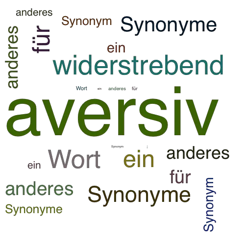 Ein anderes Wort für aversiv - Synonym aversiv