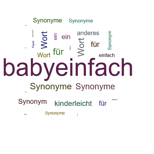 Ein anderes Wort für babyeinfach - Synonym babyeinfach