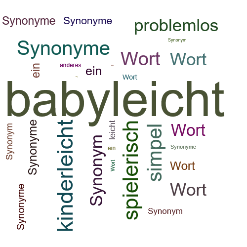 Ein anderes Wort für babyleicht - Synonym babyleicht
