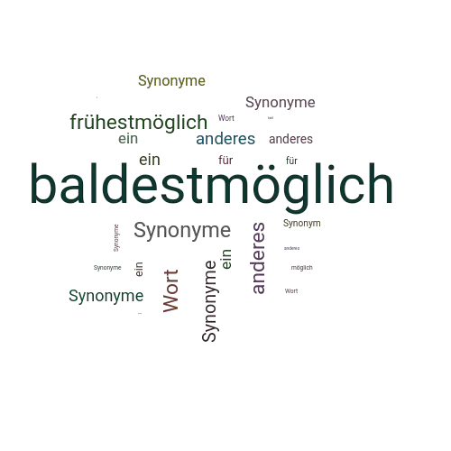 Ein anderes Wort für baldestmöglich - Synonym baldestmöglich