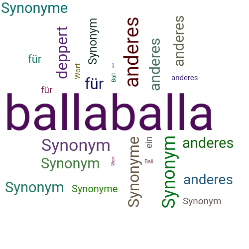 Ein anderes Wort für ballaballa - Synonym ballaballa