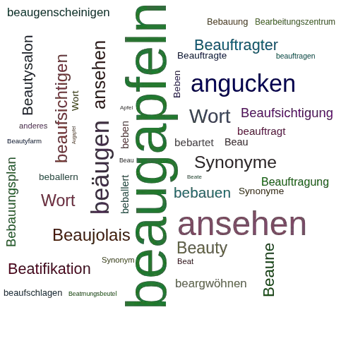 Ein anderes Wort für beaugapfeln - Synonym beaugapfeln