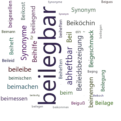 Ein anderes Wort für beilegbar - Synonym beilegbar