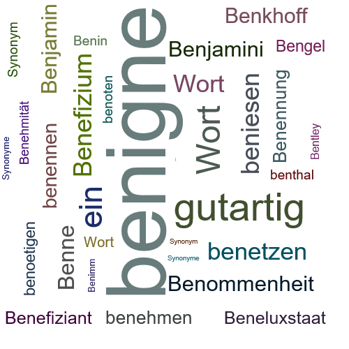 Ein anderes Wort für benigne - Synonym benigne