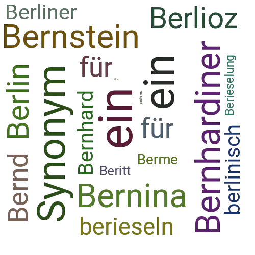 Ein anderes Wort für berlinern - Synonym berlinern