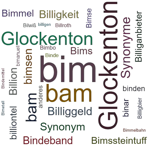 Ein anderes Wort für bim - Synonym bim