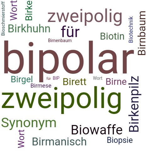Ein anderes Wort für bipolar - Synonym bipolar