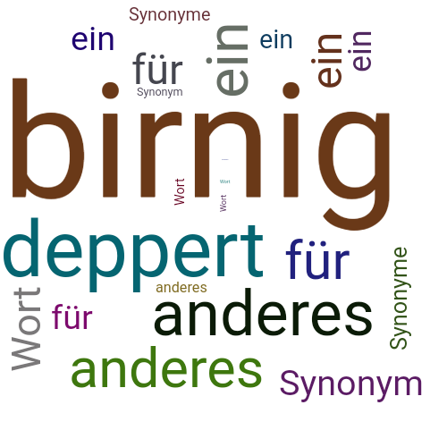Ein anderes Wort für birnig - Synonym birnig