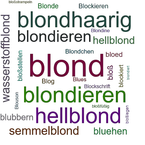 Ein anderes Wort für blond - Synonym blond
