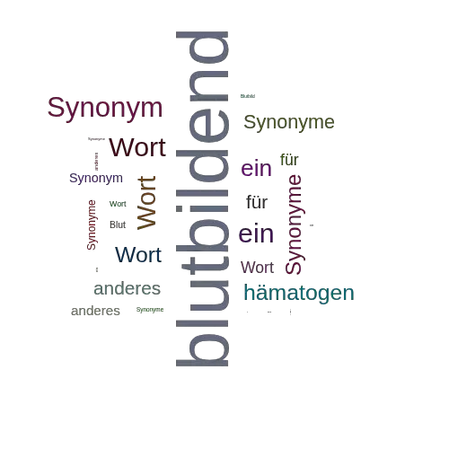 Ein anderes Wort für blutbildend - Synonym blutbildend