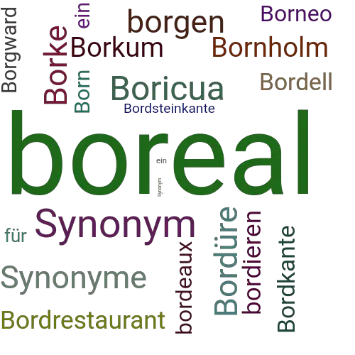 Ein anderes Wort für boreal - Synonym boreal