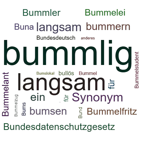 Ein anderes Wort für bummlig - Synonym bummlig