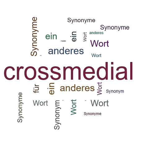 Ein anderes Wort für crossmedial - Synonym crossmedial