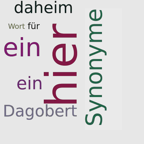 Ein anderes Wort für dahier - Synonym dahier