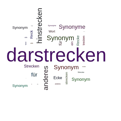 Ein anderes Wort für darstrecken - Synonym darstrecken
