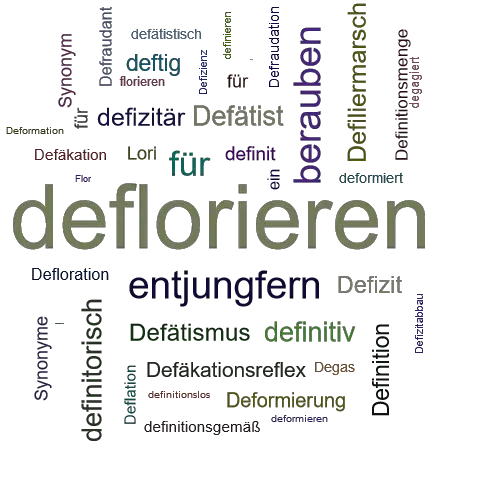 Ein anderes Wort für deflorieren - Synonym deflorieren