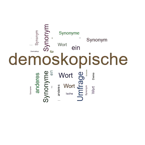 Ein anderes Wort für demoskopische - Synonym demoskopische