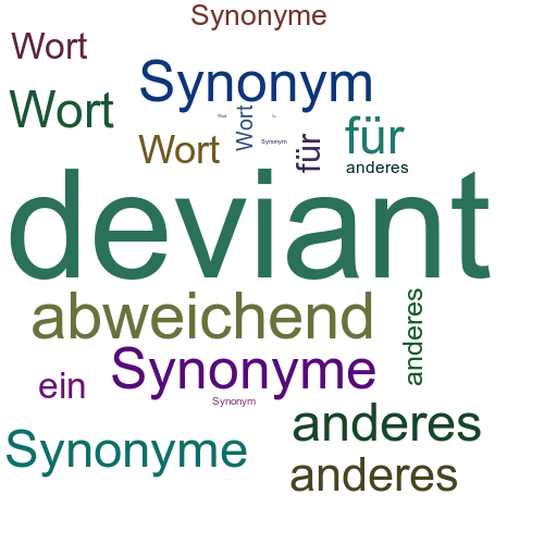 Ein anderes Wort für deviant - Synonym deviant
