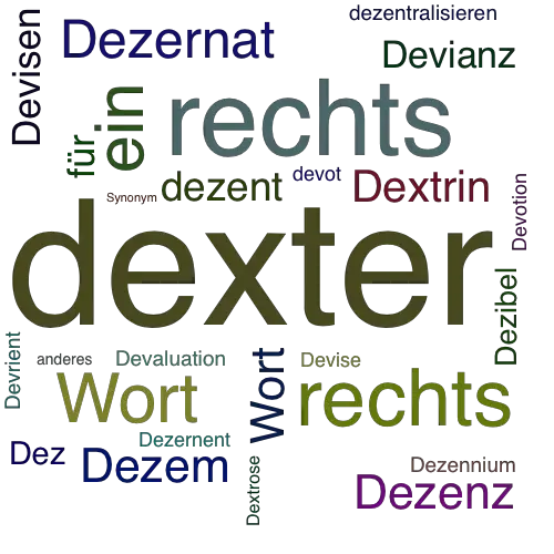 Ein anderes Wort für dexter - Synonym dexter