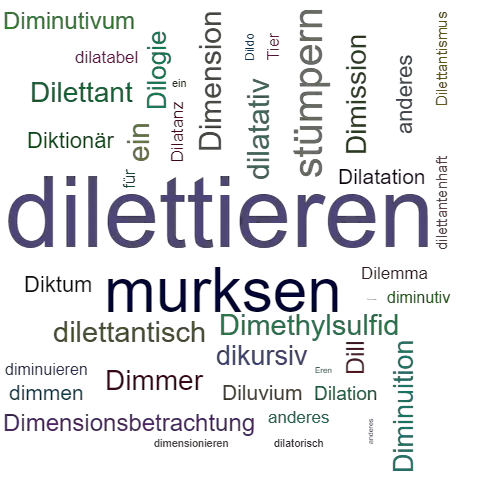 Ein anderes Wort für dilettieren - Synonym dilettieren