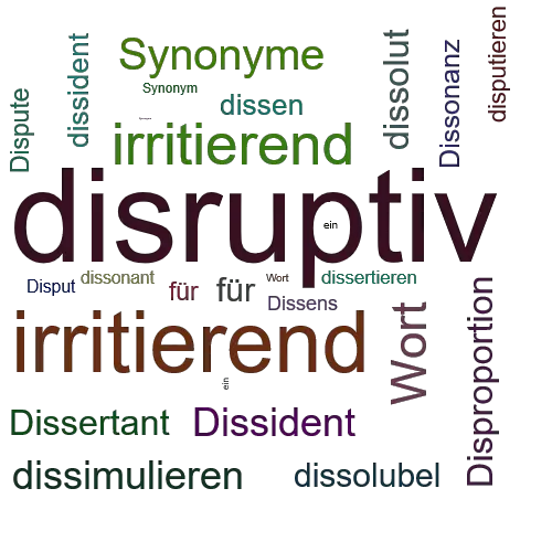 Ein anderes Wort für disruptiv - Synonym disruptiv