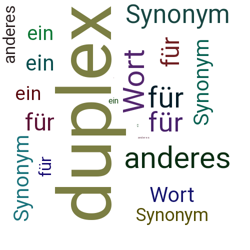 Ein anderes Wort für duplex - Synonym duplex