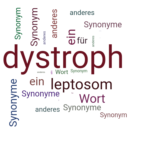Ein anderes Wort für dystroph - Synonym dystroph