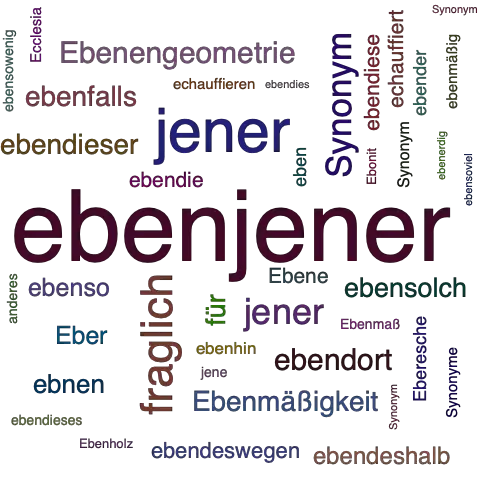 Ein anderes Wort für ebenjener - Synonym ebenjener