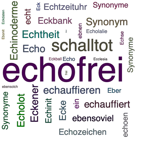 Ein anderes Wort für echofrei - Synonym echofrei