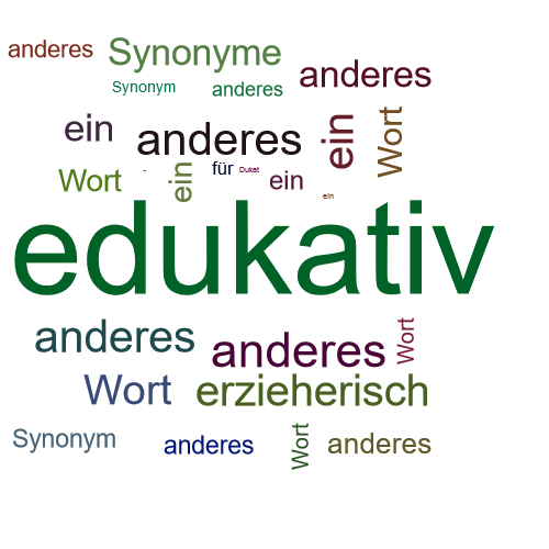 Ein anderes Wort für edukativ - Synonym edukativ
