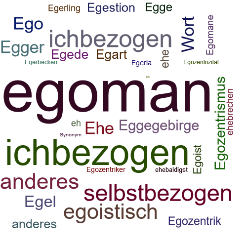 Ein anderes Wort für egoman - Synonym egoman