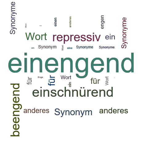 Ein anderes Wort für einengend - Synonym einengend