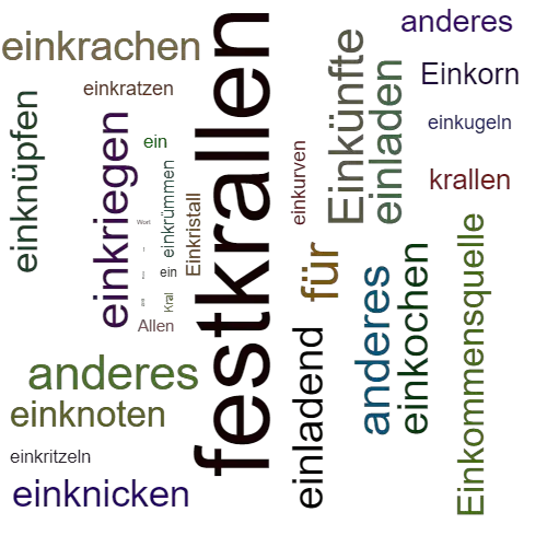 Ein anderes Wort für einkrallen - Synonym einkrallen