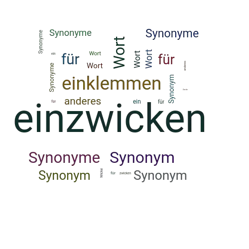 Ein anderes Wort für einzwicken - Synonym einzwicken