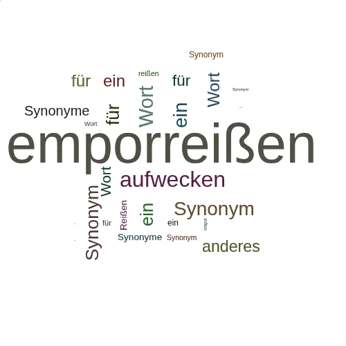 Ein anderes Wort für emporreißen - Synonym emporreißen