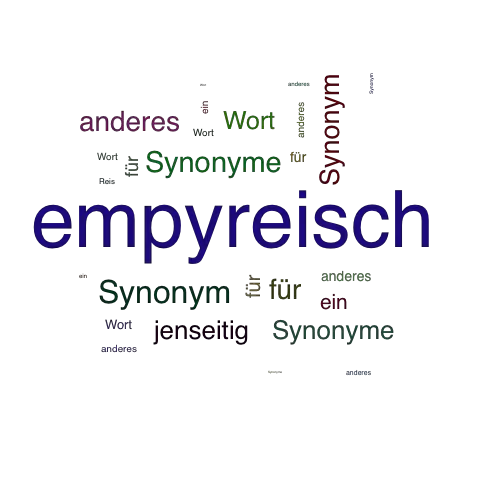 Ein anderes Wort für empyreisch - Synonym empyreisch