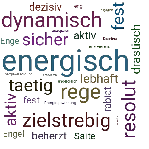 Ein anderes Wort für energisch - Synonym energisch