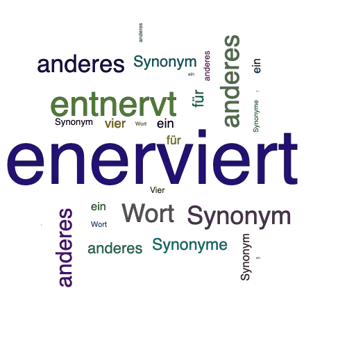 Ein anderes Wort für enerviert - Synonym enerviert