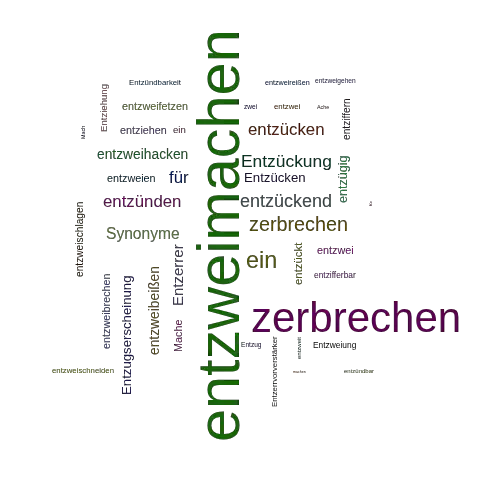 Ein anderes Wort für entzweimachen - Synonym entzweimachen
