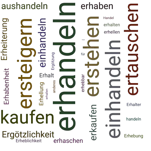 Ein anderes Wort für erhandeln - Synonym erhandeln