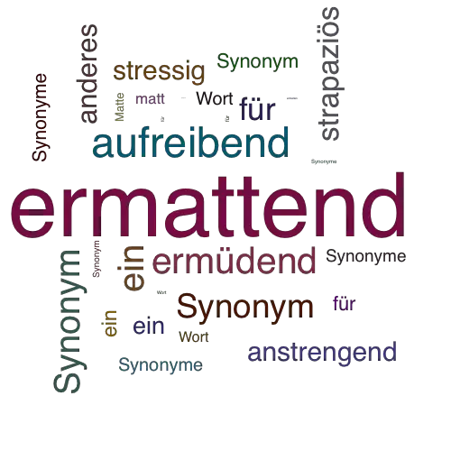 Ein anderes Wort für ermattend - Synonym ermattend