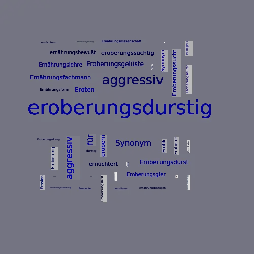 Ein anderes Wort für eroberungsdurstig - Synonym eroberungsdurstig