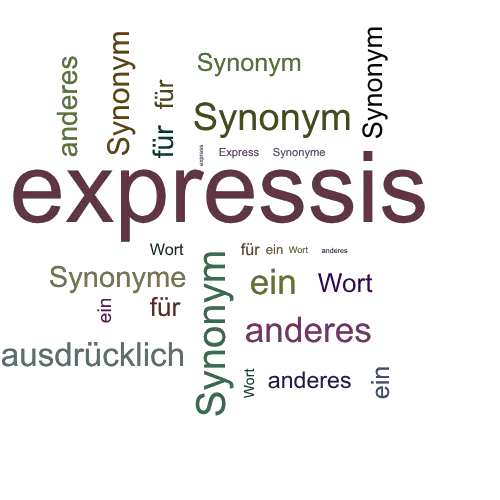 Ein anderes Wort für expressis - Synonym expressis
