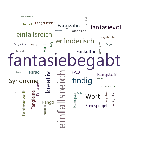 Ein anderes Wort für fantasiebegabt - Synonym fantasiebegabt