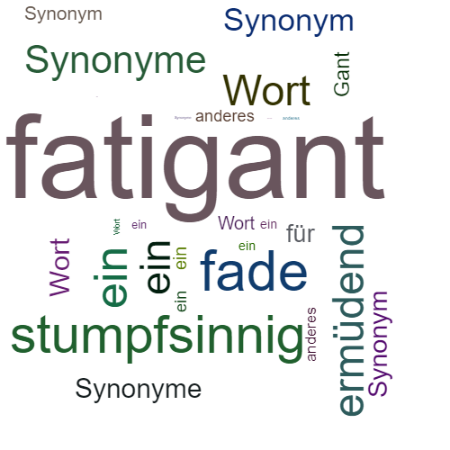 Ein anderes Wort für fatigant - Synonym fatigant
