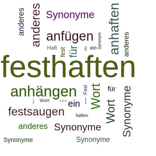 Ein anderes Wort für festhaften - Synonym festhaften